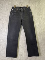 90s Levi's 501 ブラック デニム パンツ USA製 ヒゲ - メルカリ