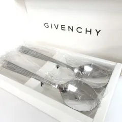 GIVENCHY ジバンシー デザートスプーン２本セット ペア メッキ 26-582(9)のサムネイル