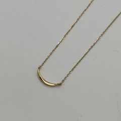 k10 gold smile necklace diamond 0.01ct - メルカリ