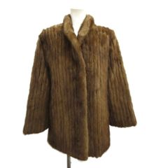 希少90s GEOFFREY BEENE美品ミンクハーフコート毛皮リアルファー