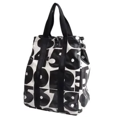 コムデギャルソンCOMME des GARCONS ナンバリングプリントトートバッグ 黒オフのサムネイル