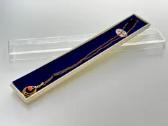 D【中古品】本珊瑚 ドロップ型 ネックレス メッキ装飾 おしゃれ おでかけ アクセサリー