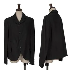 コムコム コムデギャルソンCOMME des GARCONS リネン4Bジャケット 黒Sのサムネイル