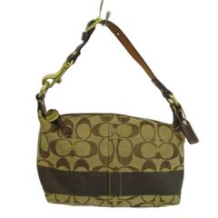 コーチ COACH ミニハンドバッグ アクセサリーポーチ キャンバス レザー