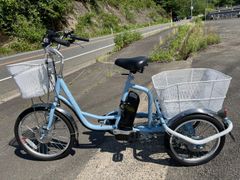 ‼️北海道旭川市現地引渡し限定‼️ ミムゴ電動アシスト三輪車自転車前後バスケット付 北海道旭川市現地引渡し限定‼️ ミムゴ電動アシスト三輪車自転車前後