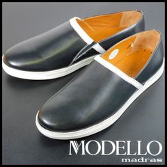 未使用新品 MODELLO マドラス ヌメ革厚底 レザーシューズ 27.5