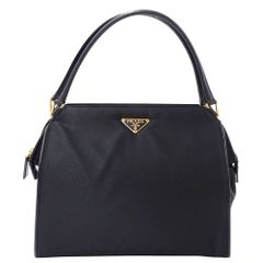 プラダ PRADA バッグ レディース ブランド ハンドバッグ ナイロン ブラック 手持ち おしゃれ 無地 シンプル おでかけ 普段使い 【中古】