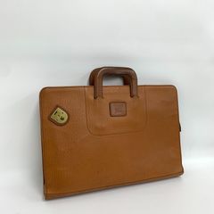 90s Burberrys バーバリー ヴィンテージ レザーブリーフケース 鍵付 