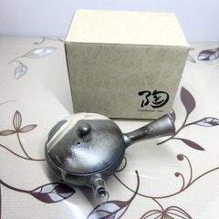 急須 開新堂 高級茶器 銀 シルバー ティーポット アンティーク 古道具 