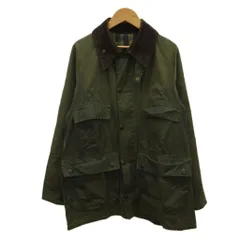 バブアー Barbour ビデイル Bedale ワックスジャケット 上着 36 カーキ 長袖 カバーオール コーデュロイ襟 フラップポケット /PP ■GY18のサムネイル