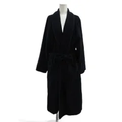クリスチャンディオール Christian Dior ロングコート ガウン ローブ ウール ネイビー 紺 無地 長袖 襟付き /PP ■GY17のサムネイル