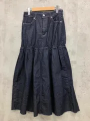 美品 SOMETHING サムシング エドウィン ギャザーフレア スカート sizeM/ワンウォッシュ ■■ レディースのサムネイル