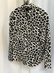 DKNY ヒョウ柄 レオパード シャツ ブラウス XSのサムネイル