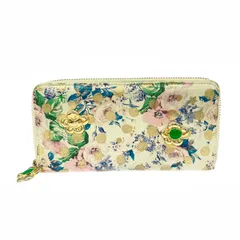 tsumori chisato CARRY ツモリチサトキャリー ラウンドファスナー長財布  ドット/花柄/レザー    ベージュ レディース / 240001206072のサムネイル