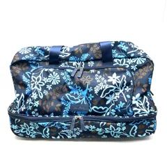 【楠本質店/元住吉】ヴェラブラッドリー　 Vera Bradley　キャリー付　ボストンバッグ　ブルー系　67161-8-33303　Java Floral 14508-666　定価37,400円のサムネイル