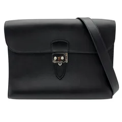 エルメス HERMES サックアデペッシュメッセンジャー29 Z刻 ブラック シルバー金具 エバーカーフ メンズ メッセンジャーバッグのサムネイル