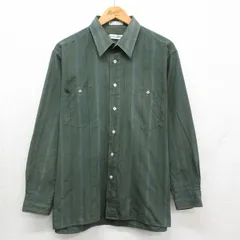XL/古着 ピエールカルダン 長袖 ブランド シャツ メンズ 90年代 90s カーキ ストライプ 26may18のサムネイル