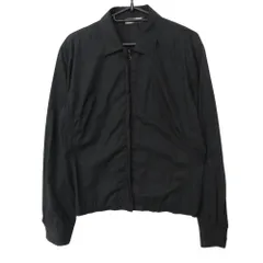 PRADA SPORTS プラダスポーツ ブルゾン ヴィンテージ コットン ラバーロゴ スイングトップ シャツジャケット ジップアップ ブラック M メンズ レディース 【中古】のサムネイル