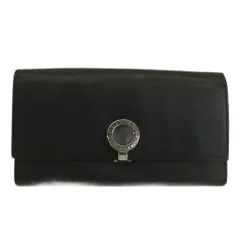 ブルガリ BVLGARI ブルガリ ブルガリ 長財布 二つ折り レザー ロゴ シルバークリップ 黒 ブラック /XZ ■GY11