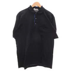 ランバン LANVIN クラシック CLASSIQUE ヴィンテージ ポロシャツ ハーフボタンポロ 半袖 XL 紺 ネイビー 前立てライン /SD ■GY50のサムネイル