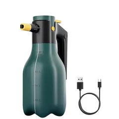 電動フォームガン 洗車 泡噴霧器 大容量2.0L 電動加圧 圧力逃し弁あり コードレスフォームガン TYPE-C充電式 電動泡噴霧器 操作簡単 洗車 家庭掃除用品 緑色 1のサムネイル