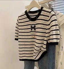 新品 ストライプ ニットのサムネイル