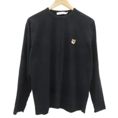 メゾンキツネ MAISON KITSUNE Tシャツ カットソー 長袖 ロゴ刺繍 S 黒 ブラック FU00163KJ0010 /SM26 ■GY19のサムネイル