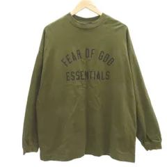 エフオージー フィアオブゴッド FOG FEAR OF GOD エッセンシャルズ ESSENTIALS 24FW ARCH LOGO LS TEE ロンT S カーキ /SM13 ■GY19のサムネイル