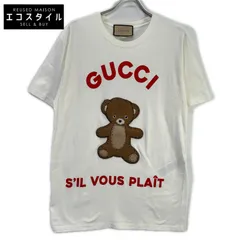 GUCCI グッチ 717422 23SS ホワイト テディベア Tシャツ M GUCCI グッチ 717422 23SS ホワイト テディベア Tシャツ M - メルカリ