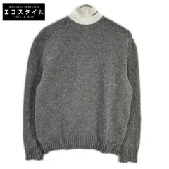 PRADA　プラダ　22AW P26472 グレー カシミヤ混 ハイネック ニットセーターのサムネイル