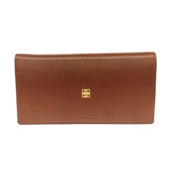 GIVENCHY ジバンシィ 二つ折り長財布  がま口/4Gロゴ金具/レザー ヴィンテージ   ブラウン レディース / 240001206070のサムネイル