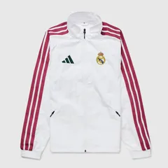 【送料無料・匿名配送】adidas アディダス レアルマドリード 2026/27 公式 アンセム ジャケット 白 サッカー ジャージ 新品 正規品のサムネイル