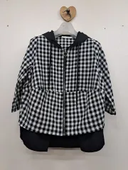 귀여운 체크 면 아우터 66 未使用のサムネイル