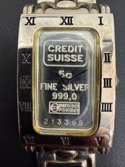 ⭐︎不動 CREDIT SUISSE インゴット 腕時計 5g - メルカリ