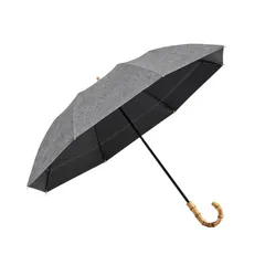 日傘 完全遮光 折りたたみ UVカット ワンアクション収納 8本骨 折りたたみ傘 レディース 晴雨兼用 遮光率100% UPF50+ 紫外線カット 軽量 耐風 折り畳み傘 折りたたみ日傘 暑さ対策 熱中症対策 母の日 ギフト プレゼント (杢グレー/U字持 0