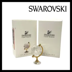 Y【SWAROVSKI】地球儀 クリスタル クラシック メモリーズ ゴールド/金カラー ガラス 置物 オブジェ インテリア スワロフスキー (67608SY1a㉖)のサムネイル
