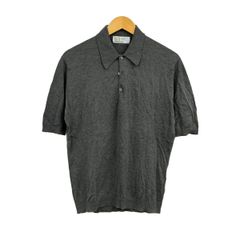 JOHN SMEDLEY 半袖 ニット ポロ POLO SHIRT グレー S - メルカリ