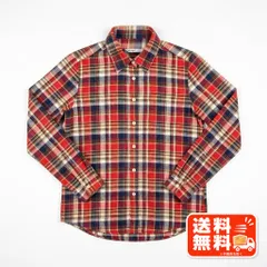 hka söpö チェック柄 長袖シャツ レッド系 カジュアル 古着 BIG MAC風のサムネイル