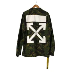 [城東75-047] OFF-WHITE  CAMO PATCH FIELD JACKET オフホワイト カモパッチ フィールドジャケット Lサイズのサムネイル