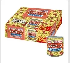 いなば食品 ミックスビーンズ 食塩無添加 110g×12缶 まとめ買い 大容量 缶詰 豆類 ヘルシー 常備食 非常食のサムネイル