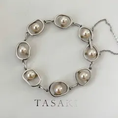 211【タサキ】シルバー　パール　ブレスレットのサムネイル