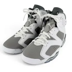 未使用品▲NIKE ナイキ CT8529-100 AIR JORDAN 6 RETRO JORDAN BRAND レザー ハイカットスニーカー ホワイト グレー 28.5cm メンズ 箱付き