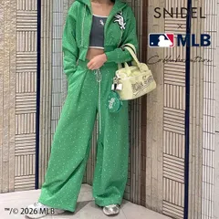 【新作10%OFF】【即納】 スナイデル SNIDEL パンツ 26春夏 【MLB】Sustainableスウェットワイドパンツ コラボ セットアップ フルレングス swcp261088のサムネイル