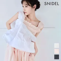 【新作10%OFF】【即納】 スナイデル SNIDEL トップス 26春夏 エンブロイダリートップス ノースリーブ ミドル丈 ブラウス swfb261177
