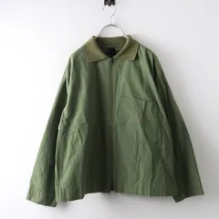2023SS MHL マーガレットハウエル MARGARET HOWELL High Twist Cotton Plainweave コットンジャケット 2 グリーン／【2400015005638】のサムネイル