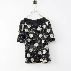 Archive インゲボルグ​ INGEBORG ロゴドットカメリアプリントスクエアネックカットソー S＼ブラック Tシャツ【2400015008257】のサムネイル