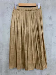 Rouge vif ルージュヴィフ アバハウス 光沢 シャイニー プリーツ ロング スカート size36/ベージュ ■■ レディースのサムネイル