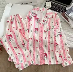 サンリオ マイメロディ さくらんぼ パジャマ セット ピンクのサムネイル