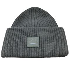 Acne Studios ラージFACEロゴビーニー - ヤク - メルカリ