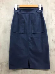 PROPORTION プロポーション ボディドレッシング 121-9220104 ビッグポケット ロング ペンシル スカート size2/ブルー ■■ レディースのサムネイル